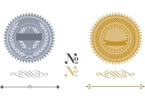 Free Certificate and Seals Pack vector