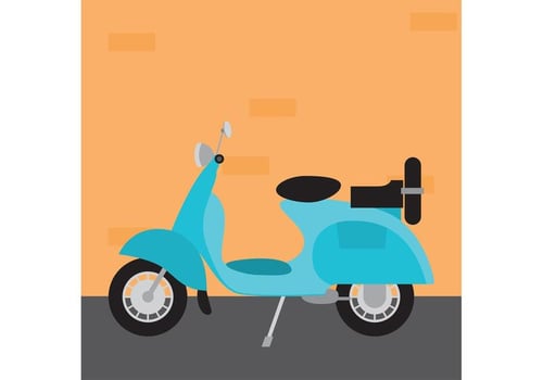 vespa moto vector