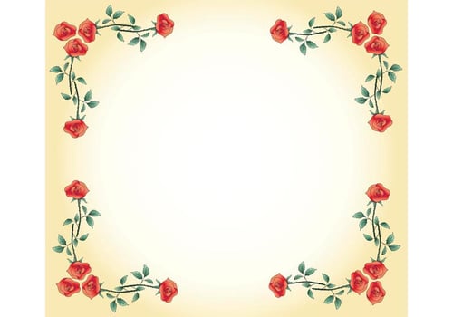 Free Vector Rose Frame