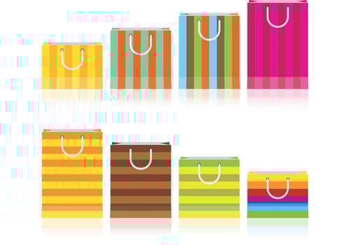 Colorful Gift Bag Vectors 