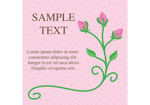 Simple Rose Vector Background