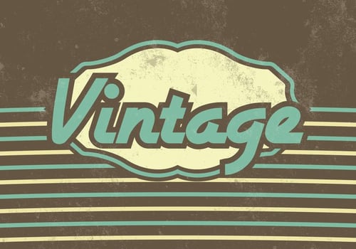 Striped Vintage Vector Background