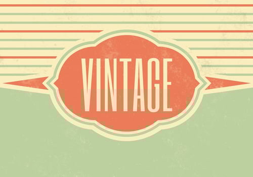 Striped Vintage Vector Background Two