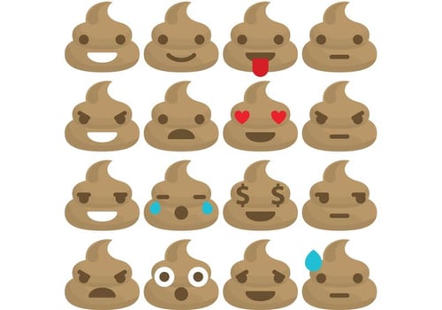 Poop Emoticon Vectors