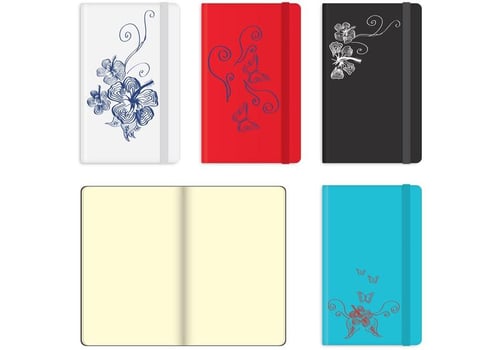 Polynesian Flower Vector Moleskines