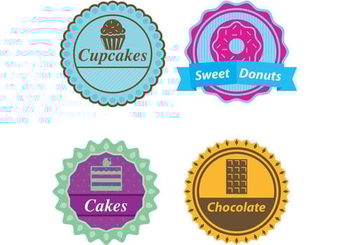 Candy Label Vectors