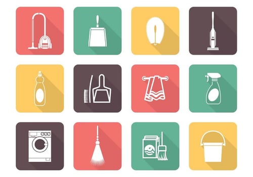 Free Vector Cleaning Icons