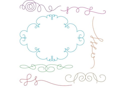 Curly Swirl Vectors 