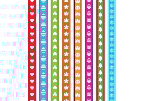 Holiday Ribbon Vectors 