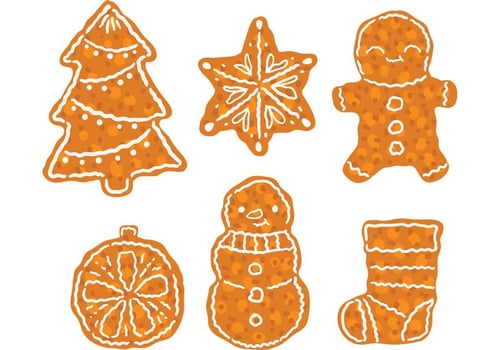 Free Christmas Dessert Vector Pack