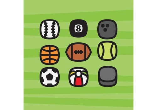 Sports Balls Icons vector