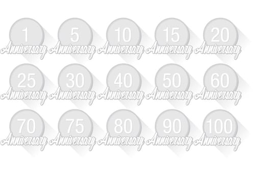 Anniversary Badge Vectors 