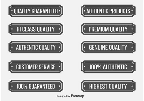 Quality Vector Labels