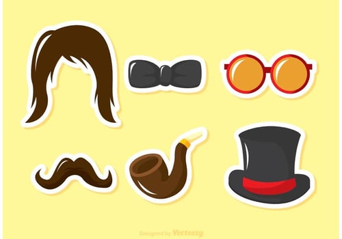 Fancy Dress Vector Costume Elements 