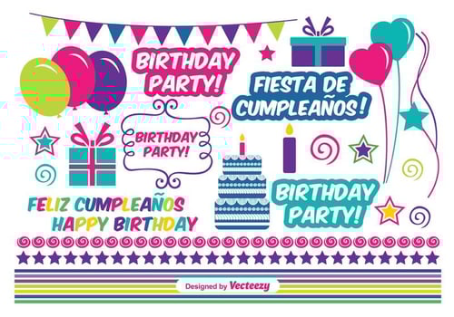 Birthday Vector Elements