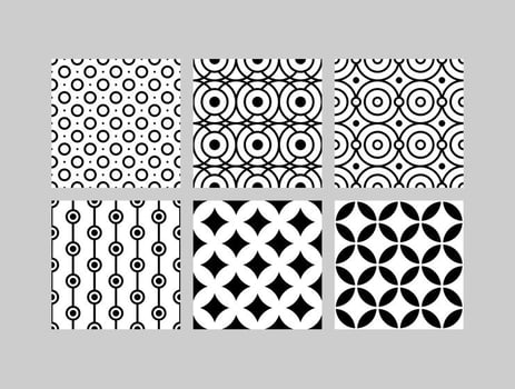 Simple BW Patterns 4 vector