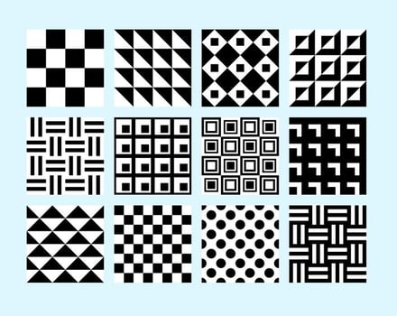 Simple BW Patterns vector