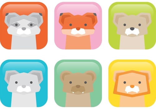 Wild Animal Vector Icons