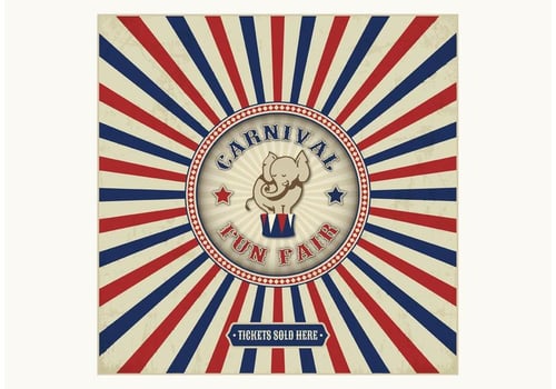 Vintage Carnival Fun Fair Vector Background