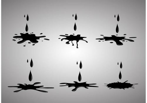 Oil Droplet Vector Pack