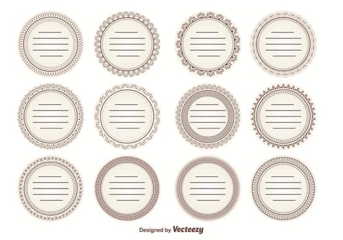 Vintage Label Set vector