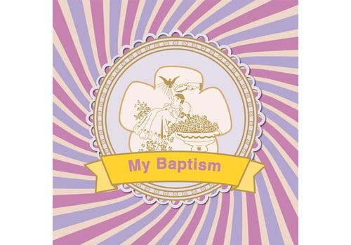 Christening Vector Background 