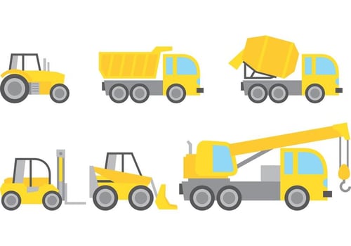 Construction Vehicles Vectors