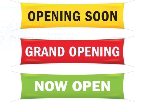 Grand Opening Banner Vectors