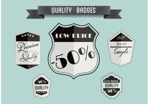Free Vector Badge Set 