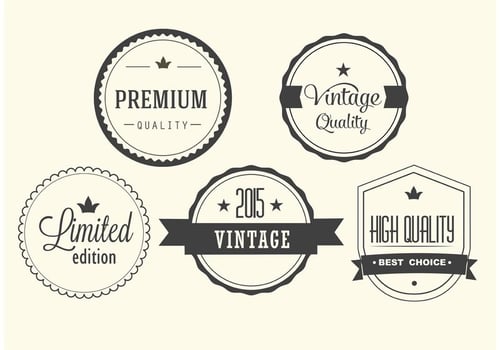 Free Vintage Vector Label Set