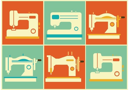 Vintage Sewing Machine Vectors