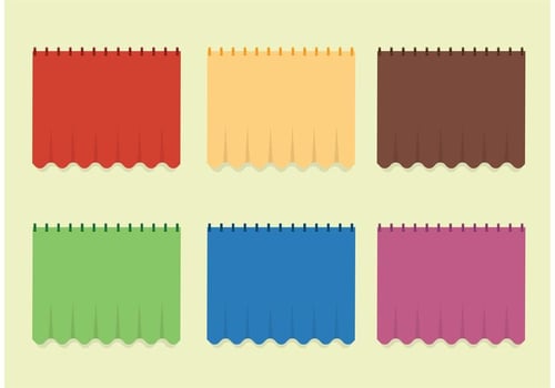 Free Window Curtain Set vector