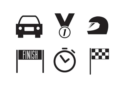 Racing Icon Collection vector