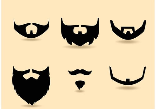 Free Vector Beard Set