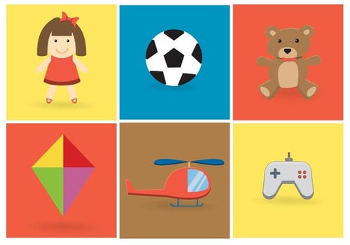 Free Vector Toy Vector Set