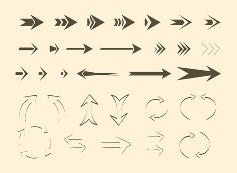 Free Vector Arrows and Lines 
