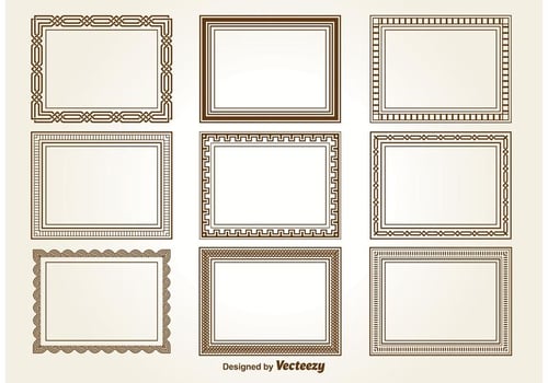 Decorative Square Frames vector