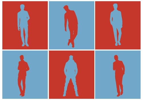 Free Vector Men Silhouette Set