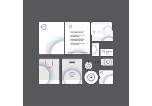 Spiral Company Profile Template  vector