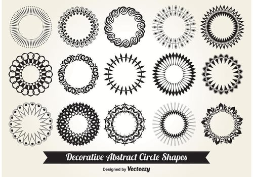 Decorative Circle Shapes vector