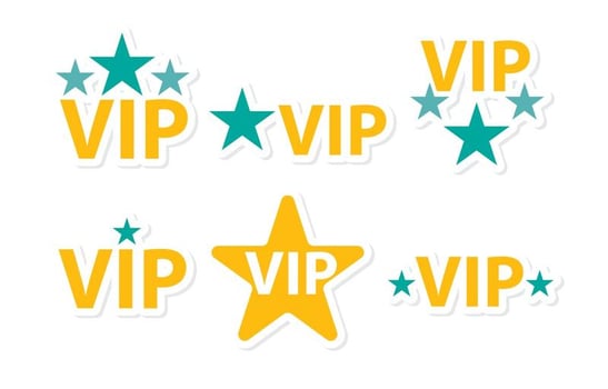 Stars Vip Icons Vector Pack