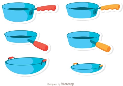 Blue Pan Vectors 