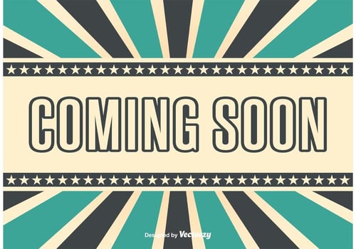 Coming Soon Retro Style Bacground vector