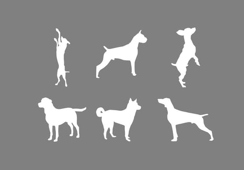 Dog Silhouette Vectors 