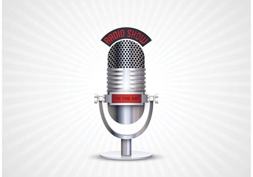 Retro Microphone Vector