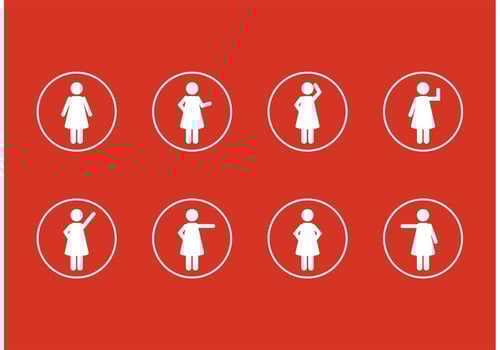 Stick Figure Vector Icon Set