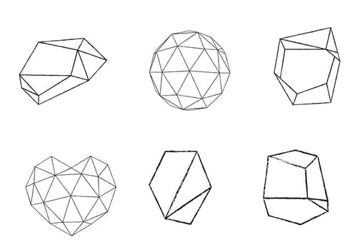 Free Vector Geometrical Shape Set