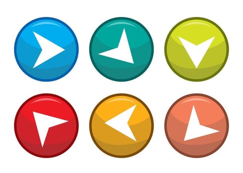 Next Steps Arrow Button Vectors