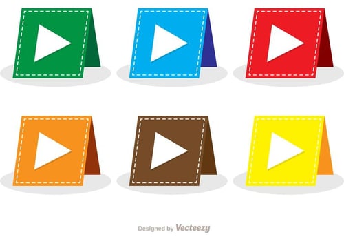 Folded Arrow Banner Vectors 