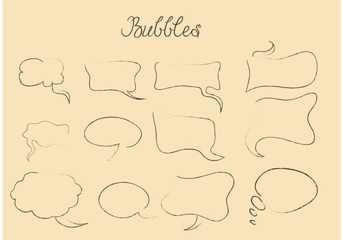 Hand Drawn Speech Bubble Vectors 